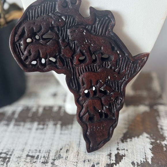 Handcrafted African Continent Pendant